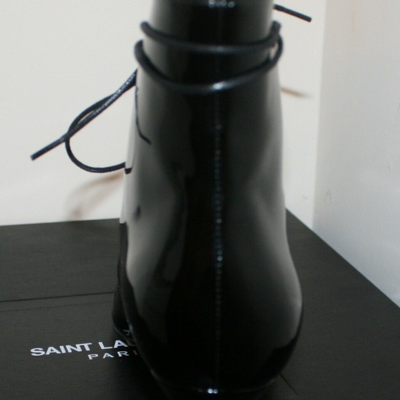 Saint Laurent Paris Runway Cat 50 Lace-Up Booties - Picture 6 of 7